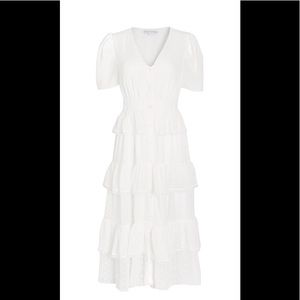 Tiered Midi Shirtdress